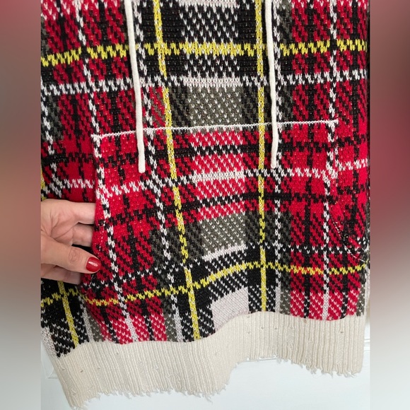 NWT R13 Oversized Distressed Cashmere Tartan Sweater worn by Taylor Swift - Picture 7 of 9